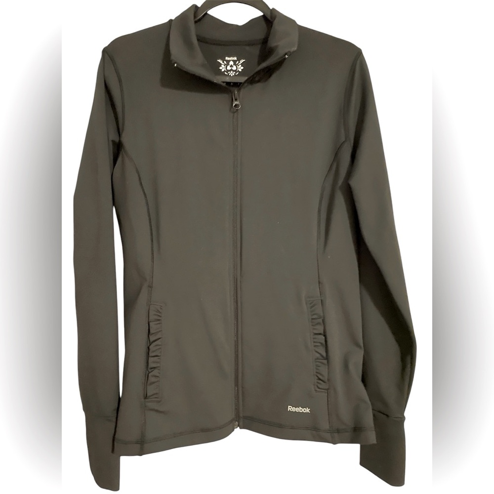 💜 Reebok black jacket with pleats
